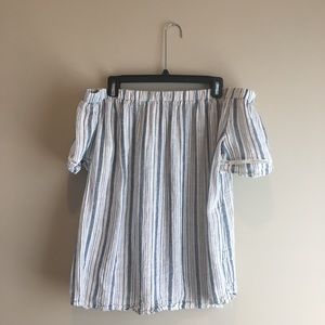 AVA & VIV | Stripped Off-the-Shoulder Top